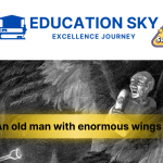 An old man with enormous wings