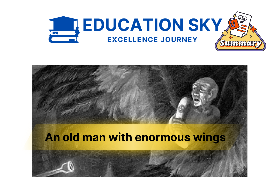 An old man with enormous wings