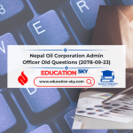 Nepal Oil Corporation Admin Officer Old Questions (2078-09-23)