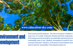 Environment and Development